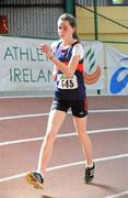 2 April 2011; Alicia Boylan, Oriel, Co. Monaghan, on her way to winning the U-17 Girl's 1500m Walk during the Woodie’s DIY Juvenile Indoor Championships. Nenagh Indoor Stadium, Nenagh, Co. Tipperary. Picture credit: Barry Cregg / SPORTSFILE