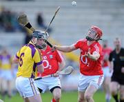 3 April 2011; Bill Cooper, Cork, in action against Darren Stamp, Wexford. Allianz Hurling League Division 1 Round 6, Wexford v Cork, Wexford Park, Wexford. Picture credit: Matt Browne / SPORTSFILE