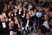 12 November 2016; Attendees dance as The Galway Tenors perform during the TG4 Ladies Football All Star awards at the Citywest Hotel in Dublin.  Photo by Cody Glenn/Sportsfile