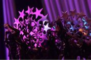 12 November 2016; A detailed view of All Star trophies ahead of the TG4 Ladies Football All Star awards at the Citywest Hotel in Dublin.  Photo by Brendan Moran/Sportsfile