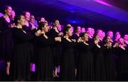 12 November 2016; The Kilkenny Choir performs during the TG4 Ladies Football All Star awards at the Citywest Hotel in Dublin.  Photo by Brendan Moran/Sportsfile