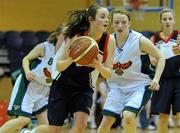 23 March 2011; Olivia Dupuy, St.Vincents, Cork. Basketball Ireland Girls U16A Schools League Final, St.Vincents, Cork v Mercy Mounthawk, Tralee, Co. Kerry, National Basketball Arena, Tallaght, Co. Dublin. Picture credit: Brian Lawless / SPORTSFILE