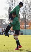 17 November 2016; Billy Holland and Sean O'Brien of Ireland during squad training at Carton House, Maynooth, Co. Kildare. Photo by Matt Browne/Sportsfile