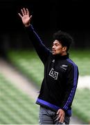 18 November 2016; Ardie Savea of New Zealand during the captain's run at the Aviva Stadium in Dublin. Photo by Stephen McCarthy/Sportsfile