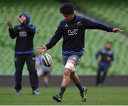 18 November 2016; Ardie Savea of New Zealand in action during the captain's run at the Aviva Stadium in Dublin. Photo by Matt Browne/Sportsfile