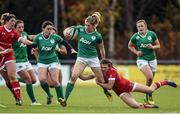 19 November 2016; Alison Miller of Ireland is tackled by Julianne Zussman of Canada during the Women's Autumn International match between Ireland and Canada at the Belfield Bowl in UCD, Dublin. Photo by Matt Browne/Sportsfile
