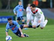 8 April 2011; Robbie Creevy, UCD, in action against Mark Rossiter, Bohemians. Airtricity League Premier Division, UCD v Bohemians, UCD Bowl, Belfield, Dublin. Picture credit: Matt Browne / SPORTSFILE