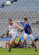 9 April 2011; Caolan Mooney, St Colmans, Newry, in action against Conor Cunningham, St Jarlaths, Tuam. All-Ireland Colleges Senior A Football Championship Final, St Colmans, Newry, Co. Down v St Jarlaths, Tuam, Co. Galway, Croke Park, Dublin. Picture credit: Oliver McVeigh / SPORTSFILE