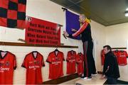 20 November 2016; Ray Harris and Kevin Kennedy of Oulart the Ballagh in the dressing room before the AIB Leinster GAA Hurling Senior Club Championship semi-final match between Oulart the Ballagh and O'Loughlin Gaels at Innovate Wexford Park in Wexford. Photo by Matt Browne/Sportsfile