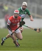 20 November 2016; Con O'Callaghan of Cuala in action against Jack Kavanagh of St. Mullins during the AIB Leinster GAA Hurling Senior Club Championship semi-final match between St. Mullins and Cuala at Netwatch Cullen Park in Carlow. Photo by David Maher/Sportsfile