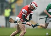 20 November 2016; Con O'Callaghan of Cuala scores his sides first goal during the AIB Leinster GAA Hurling Senior Club Championship semi-final match between St. Mullins and Cuala at Netwatch Cullen Park in Carlow. Photo by David Maher/Sportsfile