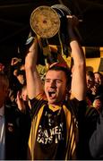 20 November 2016; Ballyea captain Stan Lineen lifts the cup after the AIB Munster GAA Hurling Senior Club Championship Final match between Ballyea and Glen Rovers at Semple Stadium in Thurles, Co. Tipperary. Photo by Piaras Ó Mídheach/Sportsfile