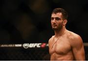 19 November 2016; Gegard Mousasi following his Middleweight bout against Uriah Hall at UFC Fight Night 99 in the SSE Arena, Belfast. Photo by David Fitzgerald/Sportsfile