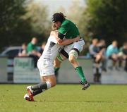 10 April 2011; Ultan Dillane, Ireland U18 Clubs, is tackled by Tom Crozier, England U18 Clubs & Schools. Ireland U18 Clubs v England U18 Clubs & Schools, Ashbourne RFC, Ashbourne, Co. Meath. Picture credit: Ray Lohan / SPORTSFILE