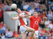 10 April 2011; Brendan Donaghy, Armagh, in action against Daniel Goulding, Cork. Allianz Football League, Division 1, Round 7, Cork v Armagh, Pairc Ui Chaoimh, Cork. Picture credit: Barry Cregg / SPORTSFILE