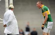 10 April 2011; Kieran Donaghy, Kerry, disputes a decision of an umpire during the game. Allianz Football League, Division 1, Round 7, Kerry v Down, Fitzgerald Stadium, Killarney, Co. Kerry. Picture credit: Brendan Moran / SPORTSFILE