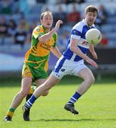 10 April 2011; Denis Booth, Laois, in action against Colm McFadden, Donegal. Allianz Football League, Division 2, Round 7, Laois v Donegal, O'Moore Park, Portlaoise, Co. Laois. Picture credit: Matt Browne / SPORTSFILE