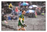 27 March 2016; Lost in the Monaghan mist. Colm Cooper cuts a lonely figure on a wet day in Clones, though he bags six points for his troubles as Kerry collect two  Picture credit: Stephen McCarthy / SPORTSFILE  This image may be reproduced free of charge when used in conjunction with a review of the book &quot;A Season of Sundays 2016&quot;. All other usage © SPORTSFILE