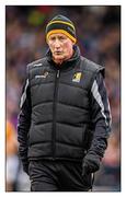 17 April 2016; A chilling defeat. Kilkenny manager Brian Cody, yet to reach for the summer attire, has plenty to ponder after a heavy loss to Clare in the league semi-final  Picture credit: Stephen McCarthy / SPORTSFILE  This image may be reproduced free of charge when used in conjunction with a review of the book &quot;A Season of Sundays 2016&quot;. All other usage © SPORTSFILE