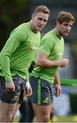 22 November 2016; Reece Hodge, left, of Australia during their rugby squad training session at the RDS Arena, Ballsbridge, Dublin. Photo by Seb Daly/Sportsfile