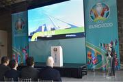 24 November 2016;  A general view at the launch of the  UEFA EURO 2020 Host City Logo Launch – Dublin at CHQ Building in North Wall Quay, Dublin. Photo by David Maher/Sportsfile