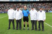 17 March 2010; Referee Cormac Reilly and his umpires before the game. AIB GAA Football All-Ireland Senior Club Championship Final, St Brigids v Crossmaglen Rangers, Croke Park, Dublin. Picture credit: Ray McManus / SPORTSFILE