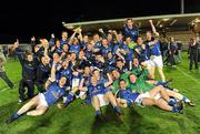 13 April 2011; The Cavan squad celebrate with the Irish News cup. Cadbury Ulster GAA Football Under 21 Championship Final, Cavan v Tyrone, Brewster Park, Enniskillen, Co. Fermanagh. Picture credit: Oliver McVeigh / SPORTSFILE