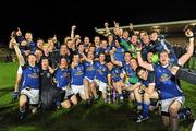 13 April 2011; The Cavan squad celebrate with the Irish News cup. Cadbury Ulster GAA Football Under 21 Championship Final, Cavan v Tyrone, Brewster Park, Enniskillen, Co. Fermanagh. Picture credit: Oliver McVeigh / SPORTSFILE