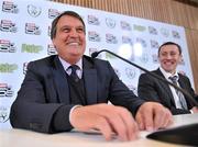 15 April 2011; Republic of Ireland assistant manager Marco Tardelli with FAI's Liam McGroarty, Grassroots manager, during a press conference at the  launch of The Irish Sun FAI 5’s. Aviva Stadium, Lansdowne Road, Dublin. Picture credit: David Maher / SPORTSFILE