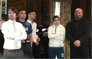 24 November 2016; Boxer Katie Taylor, second from right, during a press conference ahead of the Big City Dreams boxing event at The Landmark Hotel in London, England. Photo by Stephen McCarthy/Sportsfile