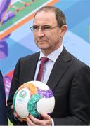 24 November 2016;  Republic of Ireland manager Martin O'Neill at the launch of the UEFA EURO 2020 Host City Logo Launch – Dublin at CHQ Building in North Wall Quay, Dublin. Photo by David Maher/Sportsfile