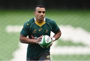 25 November 2016;  Will Genia of Australia during the captain's run at the Aviva Stadium in Dublin. Photo by Ramsey Cardy/Sportsfile