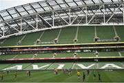25 November 2016; A general view during Australia's captain's run at the Aviva Stadium in Dublin. Photo by Ramsey Cardy/Sportsfile