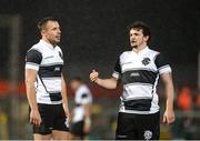 11 November 2016; Tommy Bowe and Richard Buckman of Barbarians during the Representative Fixture match between Barbarians and Fiji at the Kingspan Stadium in Belfast. Photo by Oliver McVeigh/Sportsfile