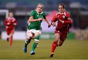 26 November 2016; Julie Ann-Russell of Republic of Ireland  in action against Irala Iturregi of Basque Country during the International Friendly match between Republic of Ireland WNT and Basque Country at Tallaght Stadium in Tallaght, Co. Dublin.   Photo by Sam Barnes/Sportsfile