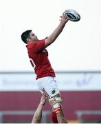 26 November 2016; Billy Holland of Munster wins possession in a lineout during the Guinness PRO12 Round 9 match between Munster and Benetton Treviso at Thomond Park in Limerick. Photo by Diarmuid Greene/Sportsfile