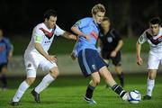 8 April 2011; Paul Corry, UCD, in action against Mark Rossiter, Bohemians. Airtricity League Premier Division, UCD v Bohemians, UCD Bowl, Belfield, Dublin. Picture credit: Matt Browne / SPORTSFILE