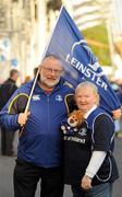 16 April 2011; Leinster supporters Ray and Bernadette Dowdall, from Ardee, Co. Louth, at the game. Celtic League, Leinster v Ulster, RDS, Ballsbridge, Dublin. Picture credit: Stephen McCarthy / SPORTSFILE