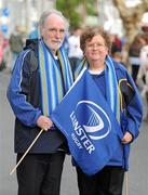 16 April 2011; Leinster supporters Pat and Maria Harney, from Maynooth, Co. Kildare, at the game. Celtic League, Leinster v Ulster, RDS, Ballsbridge, Dublin. Picture credit: Stephen McCarthy / SPORTSFILE