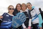 16 April 2011; Leinster supporters, from left to right, Lauren, Martina, Theresa and Deborah Kenny, from Tallaght, Co. Dublin, at the game. Celtic League, Leinster v Ulster, RDS, Ballsbridge, Dublin. Photo by Sportsfile