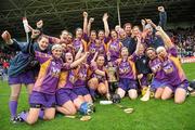 17 April 2011; The Wexford team celebrate victory. Irish Daily Star Camogie League, Division 1, Final, Galway v Wexford, Semple Stadium, Thurles, Co. Tipperary. Picture credit: Brian Lawless / SPORTSFILE