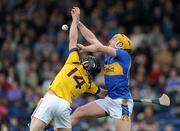 17 April 2011; Padraic Maher, Tipperary, in action against Garrett Sinnott, Wexford. Allianz Hurling League, Division 1, Round 7, Tipperary v Wexford, Semple Stadium, Thurles, Co. Tipperary. Picture credit: Brian Lawless / SPORTSFILE