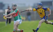 17 April 2011; Kenny Feeney, Mayo, in action against Padraig Kelly, Roscommon. Allianz GAA Hurling Division 3B Final, Mayo v Roscommon, Carrick-on-Shannon, Leitrim. Picture credit: Ray Ryan / SPORTSFILE