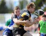 17 April 2011; Ray Moloney, Young Munster, is tackled by Gerry Hurley, Cork Constitution. Ulster Bank League, Division 1, Semi-Final, Cork Constitution v Young Munster, Temple Hill, Cork. Picture credit: Ken Sutton / SPORTSFILE