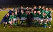 26 November 2016; Republic of Ireland manager Sue Ronan with the Republic of Ireland team following the International Friendly match between Republic of Ireland WNT and Basque Country at Tallaght Stadium in Tallaght, Co. Dublin.   Photo by Sam Barnes/Sportsfile