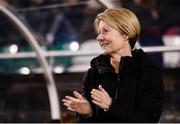 26 November 2016; Republic of Ireland manager Sue Ronan reacts at the final whistle following the International Friendly match between Republic of Ireland WNT and Basque Country at Tallaght Stadium in Tallaght, Co. Dublin.   Photo by Sam Barnes/Sportsfile