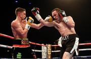 26 November 2016; Ian Bailey, right, exchanges punches with Reece Bellotti during their Eliminator for English Featherweight Championship fight at Wembley Arena in London, England. Photo by Stephen McCarthy/Sportsfile