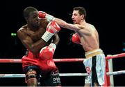26 November 2016; Andrea Scarpa, right, exchanges punches with Ohara Davies during their WBC Silver Super-Lightweight Championship fight at Wembley Arena in London, England. Photo by Stephen McCarthy/Sportsfile