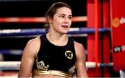 26 November 2016; Katie Taylor following her Super-Featherweight fight with Karina Kopinska at Wembley Arena in London, England. Photo by Stephen McCarthy/Sportsfile