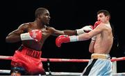 26 November 2016; Ohara Davies, left, exchanges punches with Andrea Scarpa during their WBC Silver Super-Lightweight Championship fight at Wembley Arena in London, England. Photo by Stephen McCarthy/Sportsfile